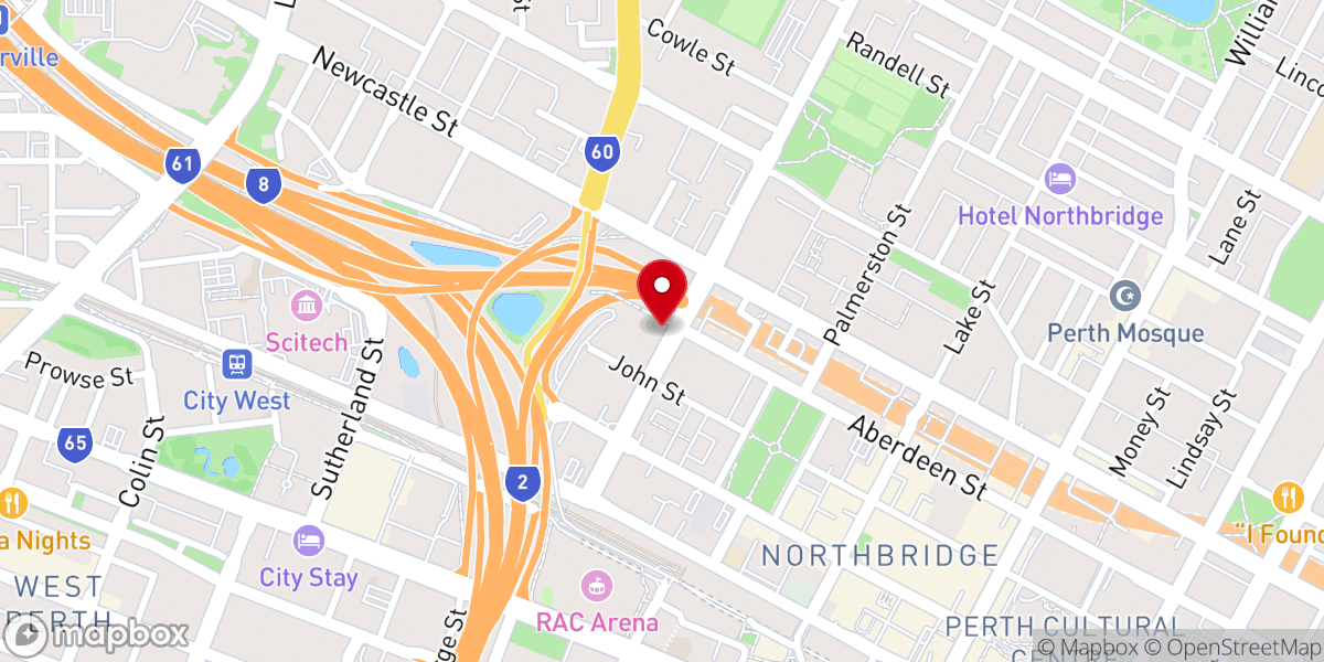 Map showing location of Saint Brigid Church