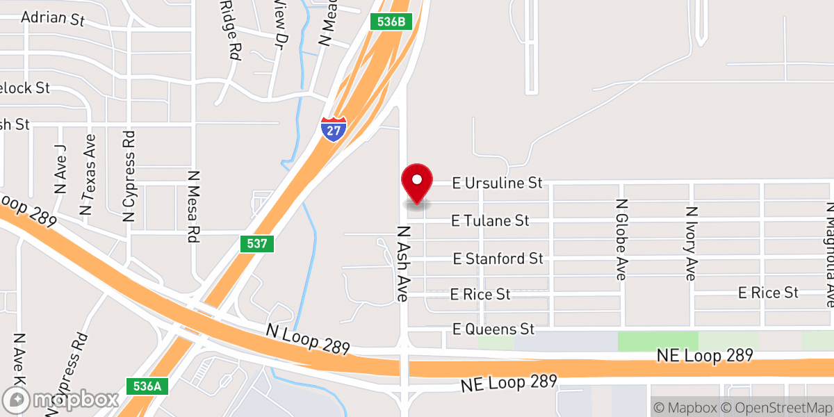 Map showing location of Encounter Grace Church