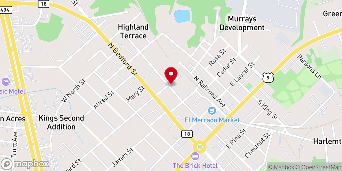 Map showing location of La Esperanza Community Center