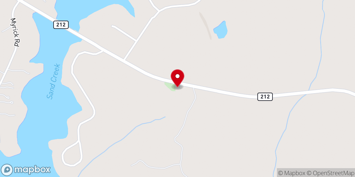 Map showing location of Saint Marys Missionary Baptist Church
