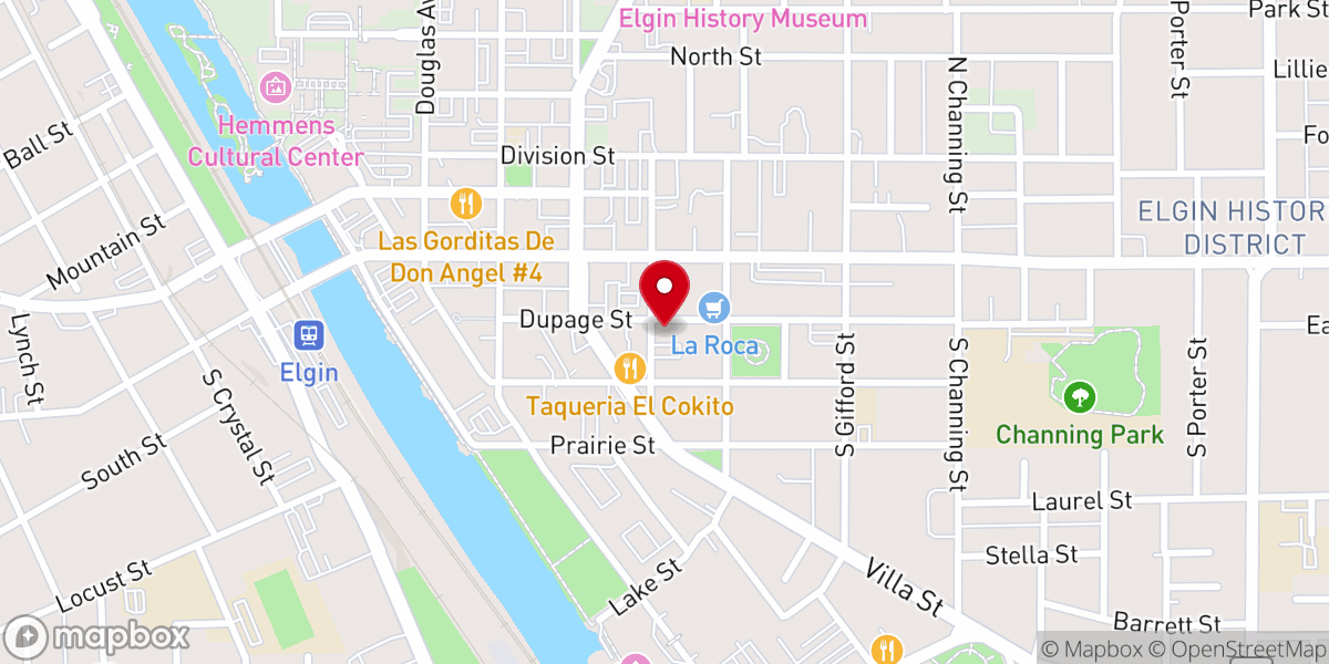 Map showing location of Spates Temple Church of God