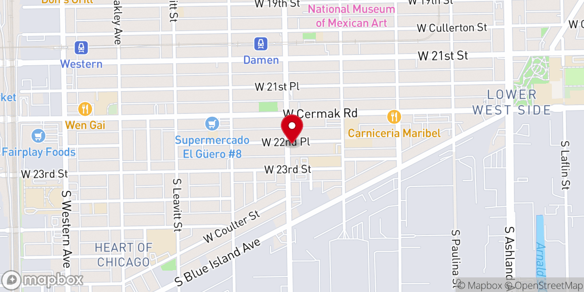 Map showing location of Church of God Seventh Day Chicago Incorporated