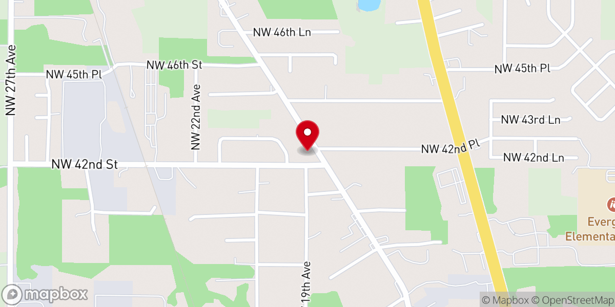 Map showing location of Temple of Grace Missionary Baptist Church