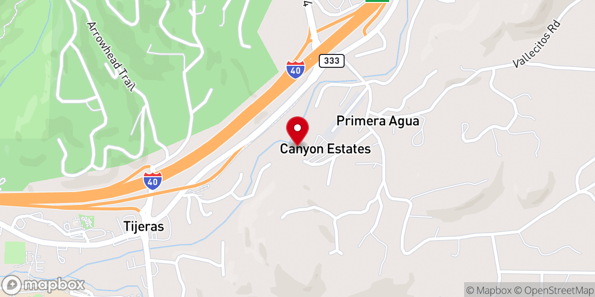 Map showing location of Holy Child Catholic Church
