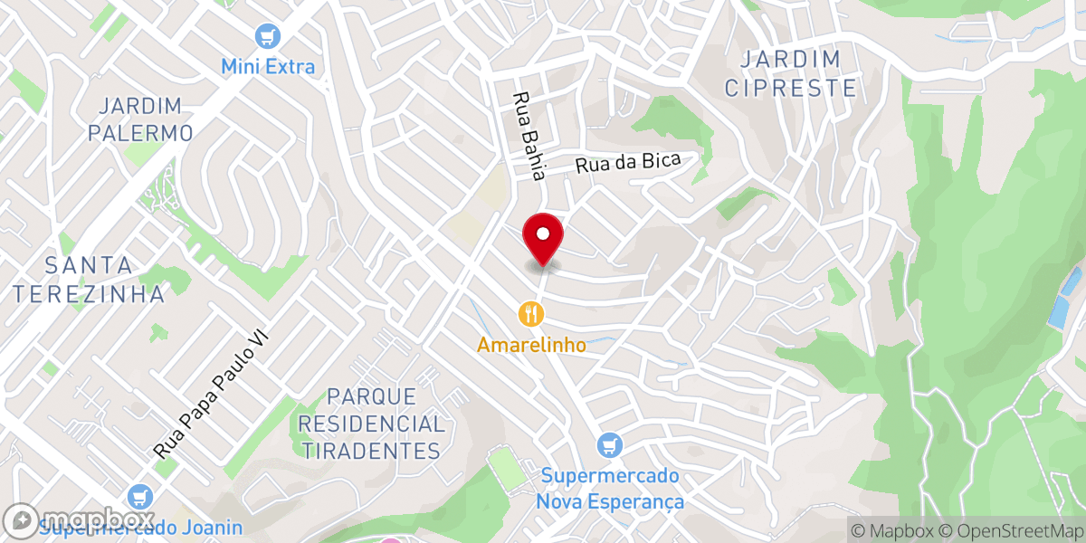 Map showing location of Igreja Batista Vila Sao Pedro