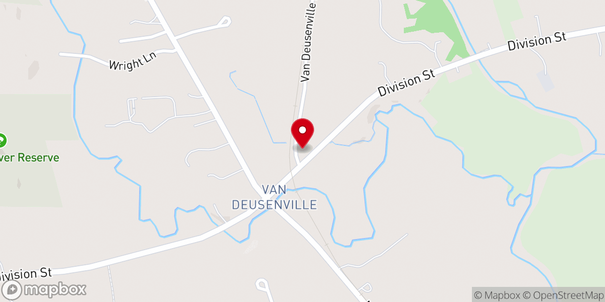 Map showing location of Guthrie Center