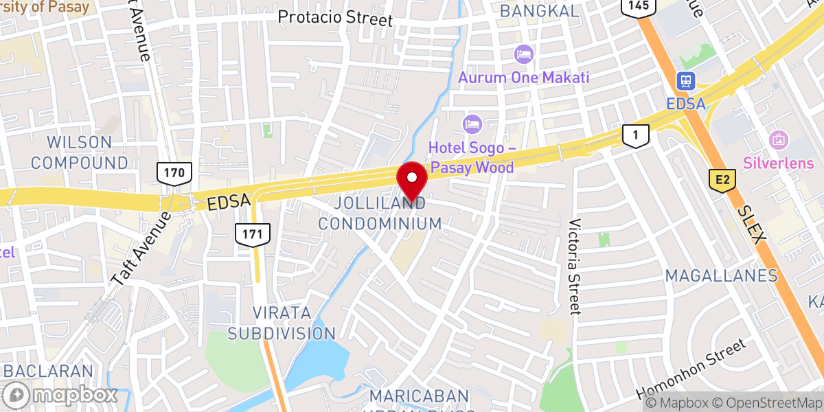 Map showing location of Bible Baptist Church of Pasay