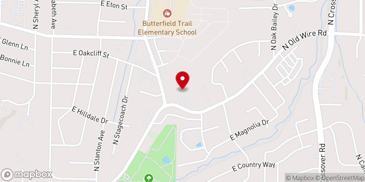 Map showing location of Fellowship of Champions Church