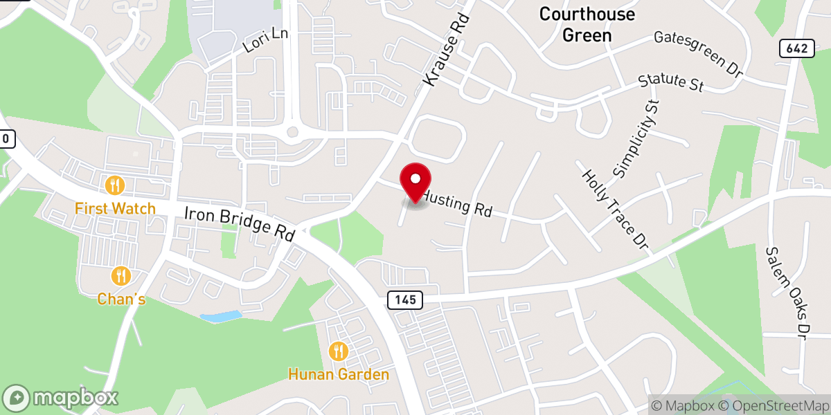 Map showing location of A Little Wedding Garden