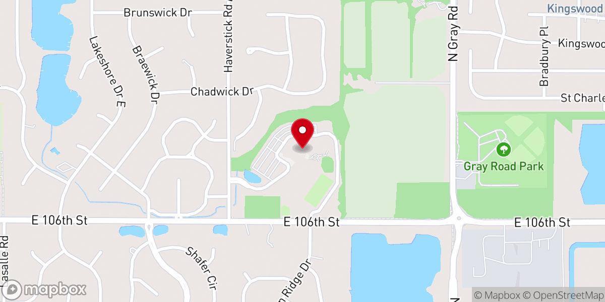 Map showing location of St. Elizabeth Seton Catholic Church