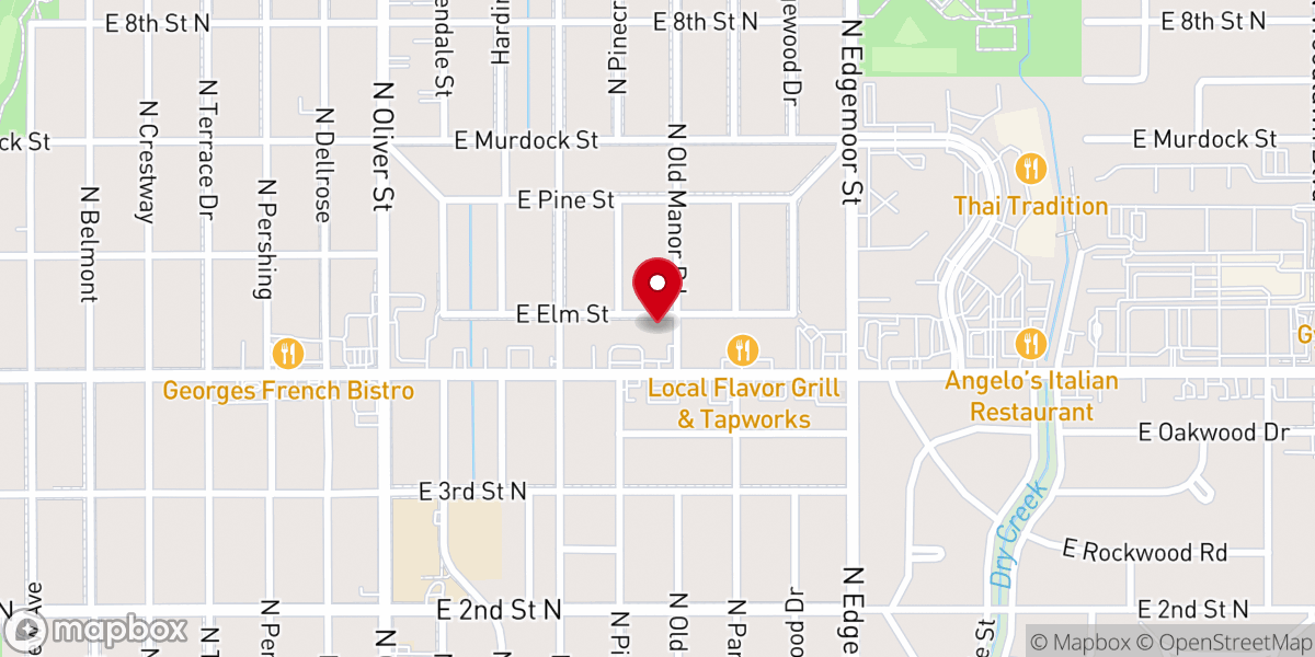 Map showing location of Incarnation Anglican Church