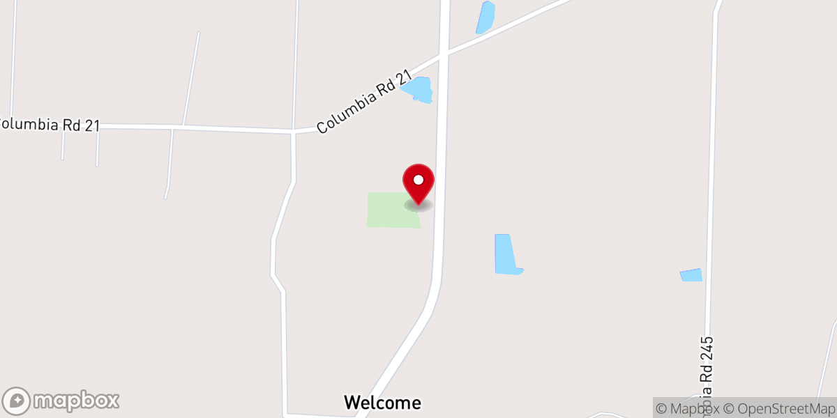 Map showing location of Welcome United Methodist Church