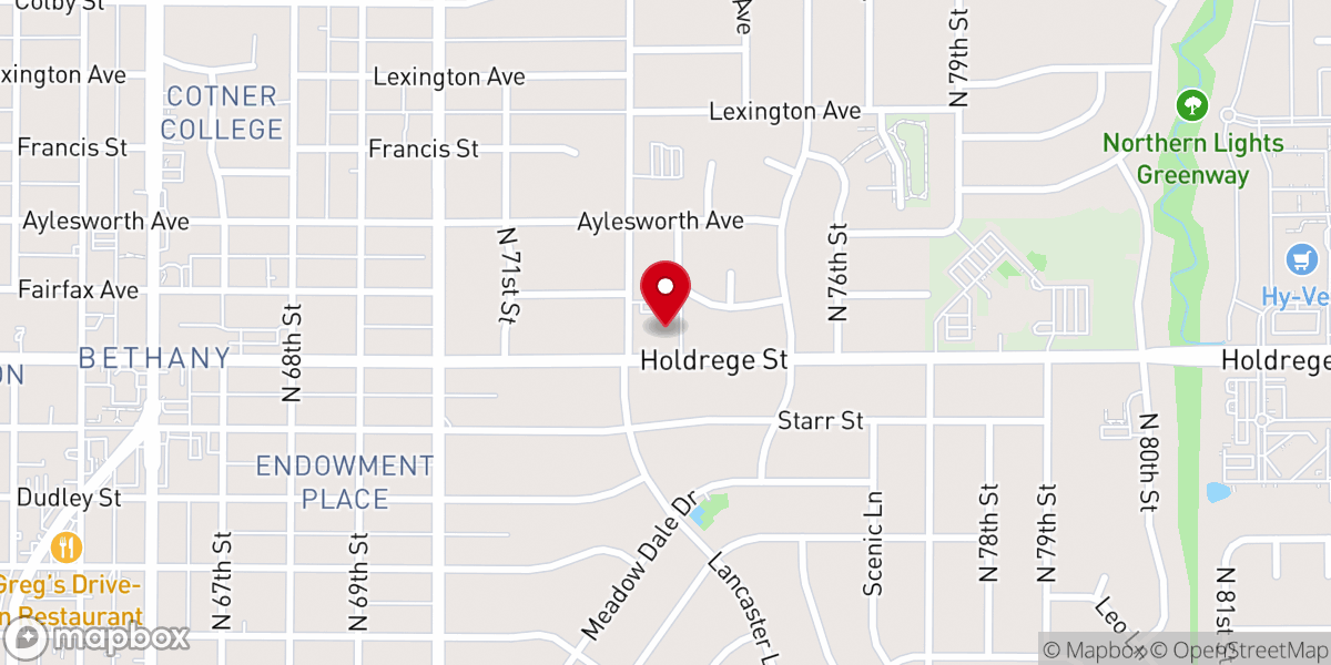 Map showing location of First Mennonite Church