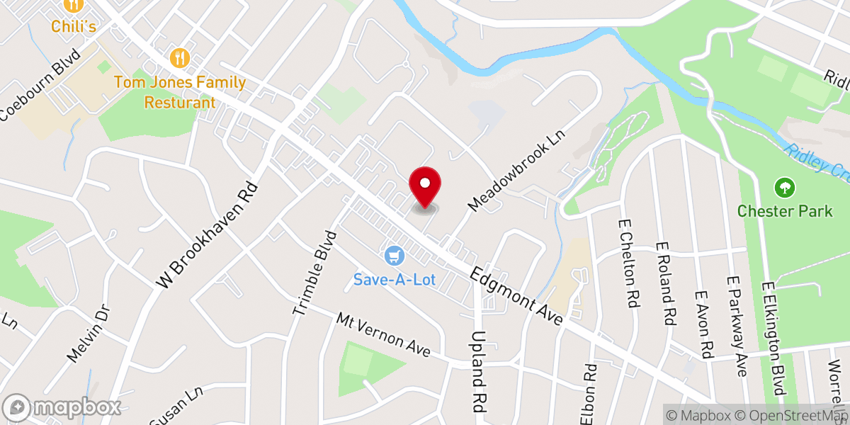 Map showing location of Faith Community Church
