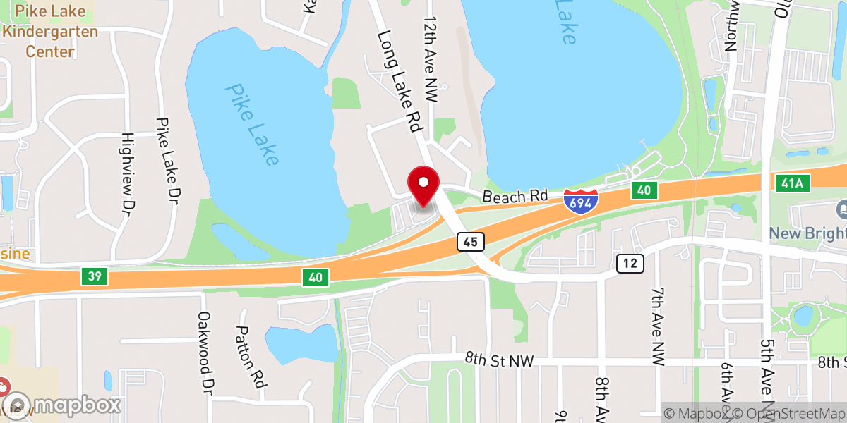 Map showing location of Merging Waters Unitarian Universalist Congregation ( formerly Michael Servetus Unitarian)