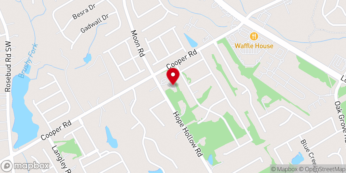Map showing location of Bethel Church of God
