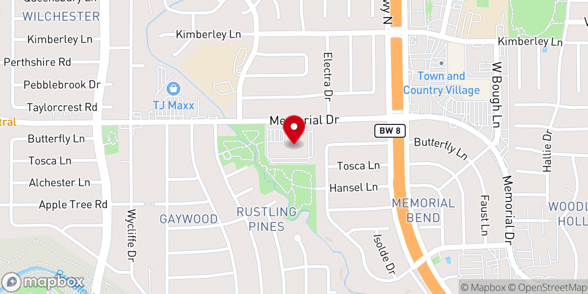 Map showing location of Memorial Drive United Methodist Church