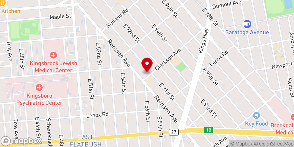 Map showing location of All Saints Pentecostal Church