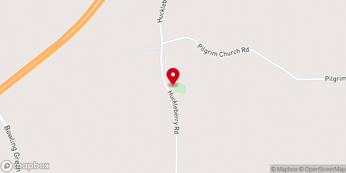 Map showing location of Second Pilgrim Rest Church
