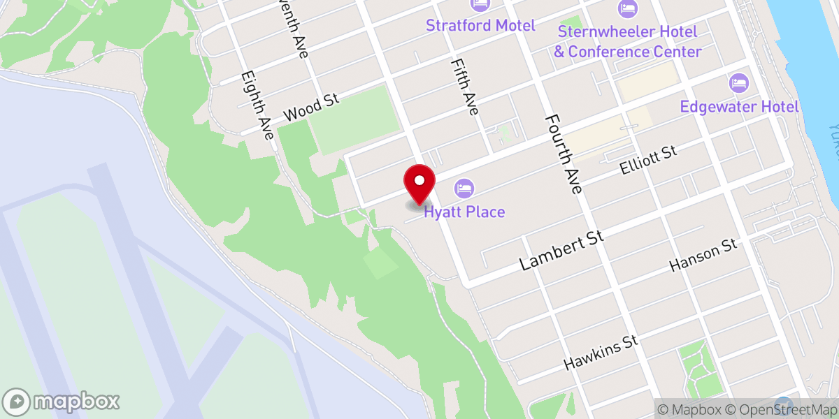 Map showing location of Whitehorse United Church