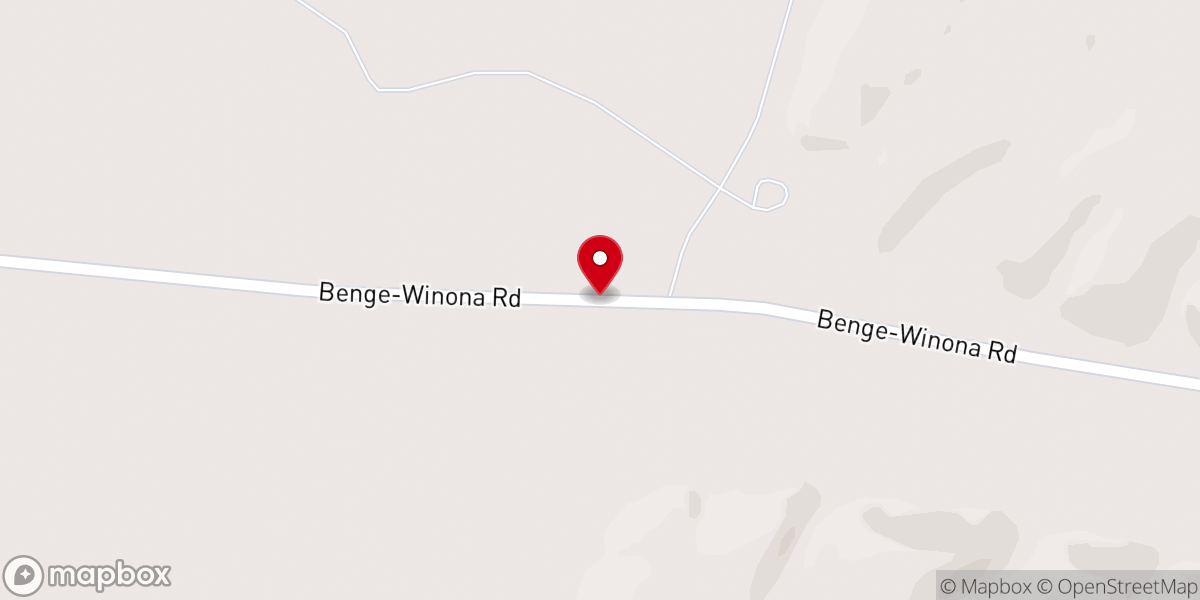 Map showing location of Benge School District