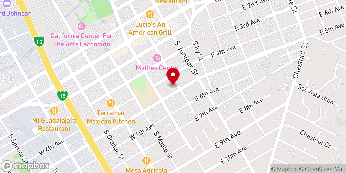 Map showing location of Iglesia Latina Emmanuel