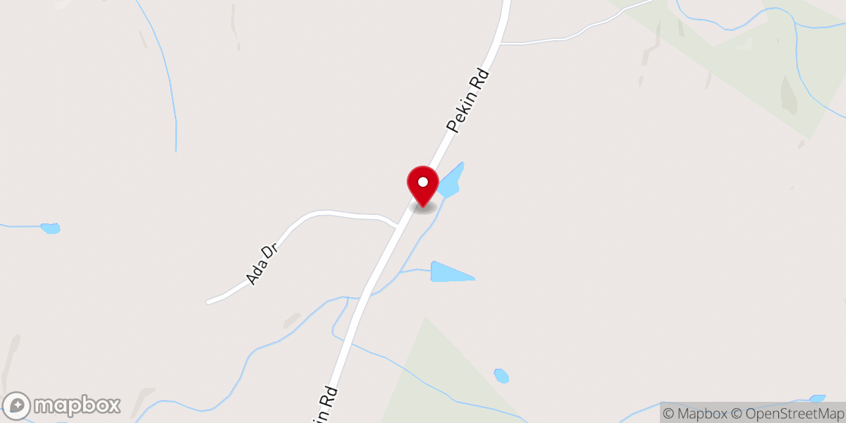 Map showing location of Hickory Grove Pentecostal