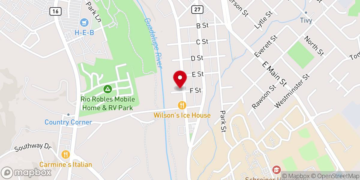 Map showing location of Iglesia Pentecoste