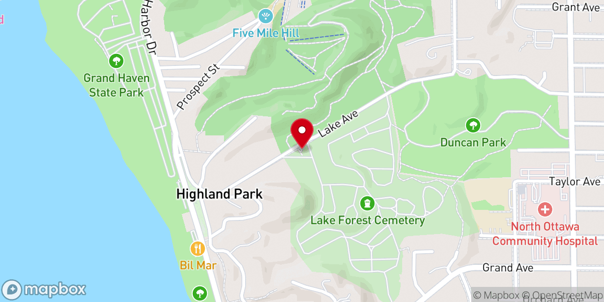 Map showing location of Lee Memorial Chapel