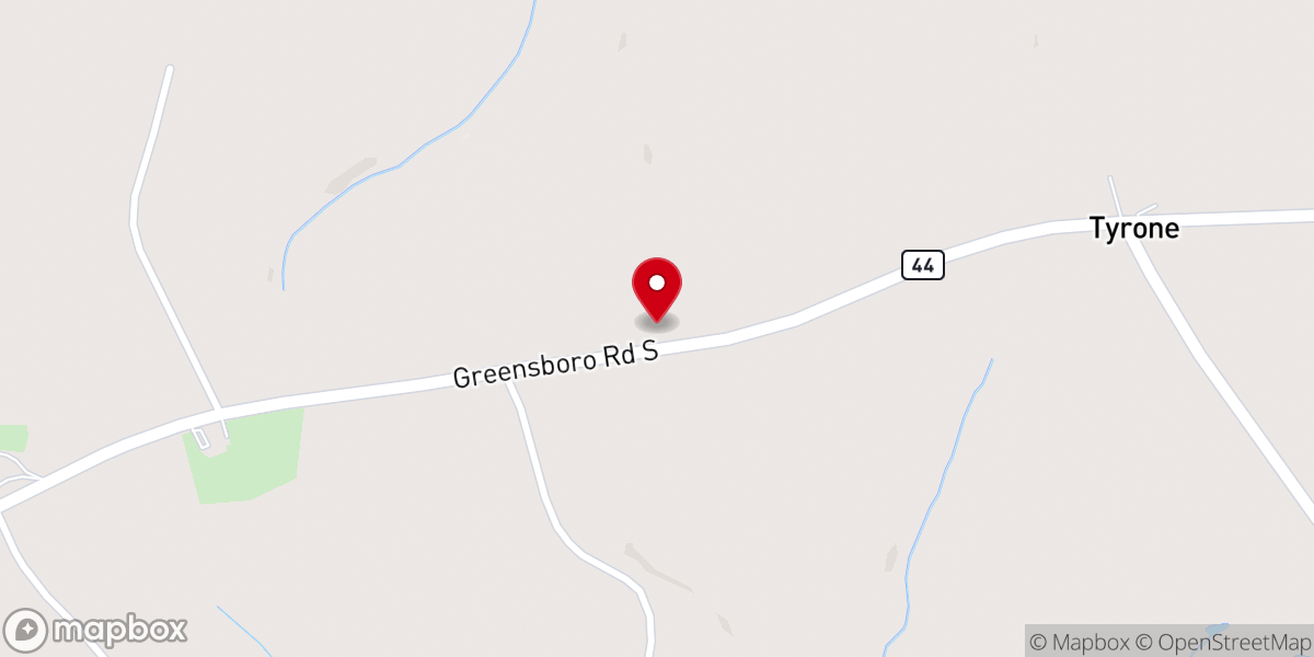 Map showing location of New Salem Baptist Church-Pastors