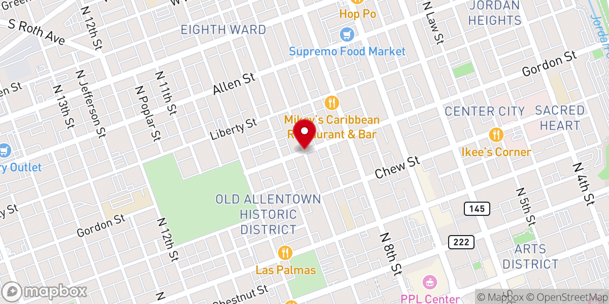 Map showing location of St Marys Ukrainian Orthodox Church