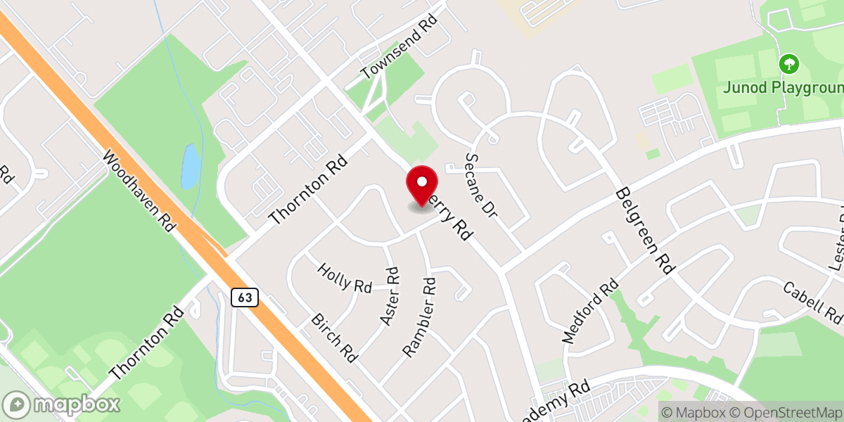 Map showing location of Word of Life Worship Center