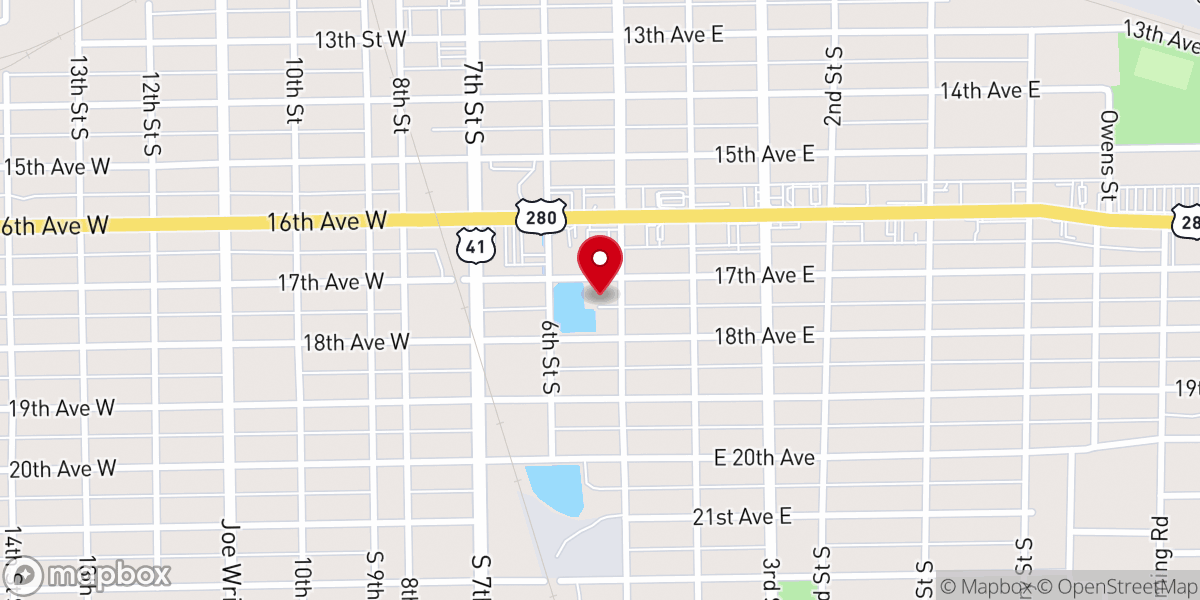 Map showing location of Cordele Primitive Baptist Church