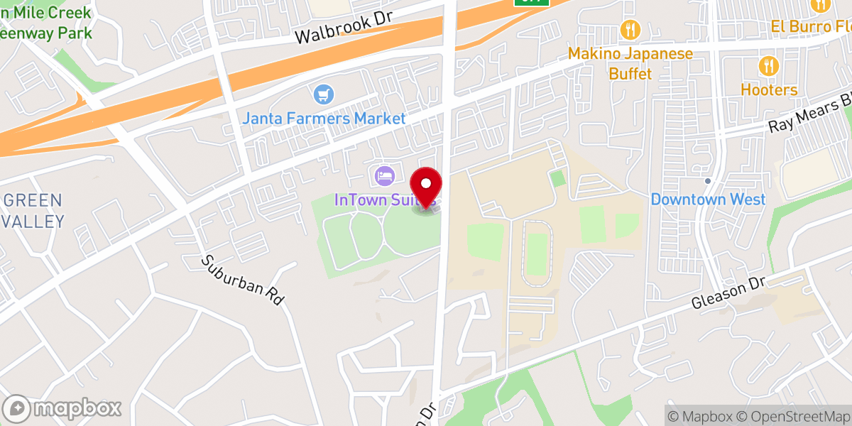 Map showing location of Gallaher Memorial Baptist Church