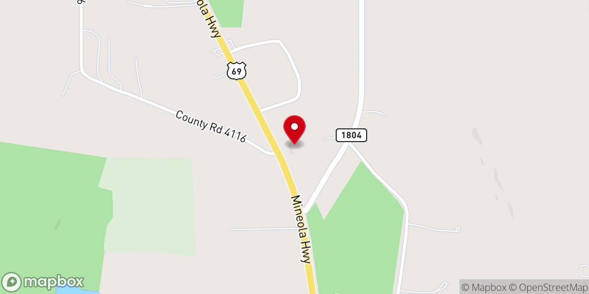 Map showing location of Foundation Baptist Church
