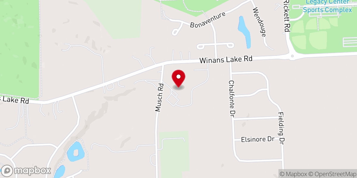 Map showing location of Holy Spirit Catholic Church