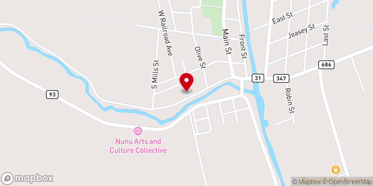 Map showing location of Arnaudville Police Department