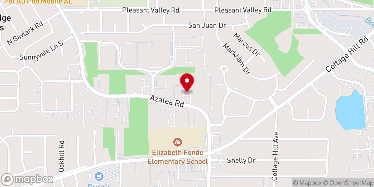 Map showing location of The Church of the Nazarene