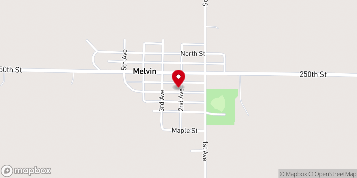 Map showing location of American Lutheran Church