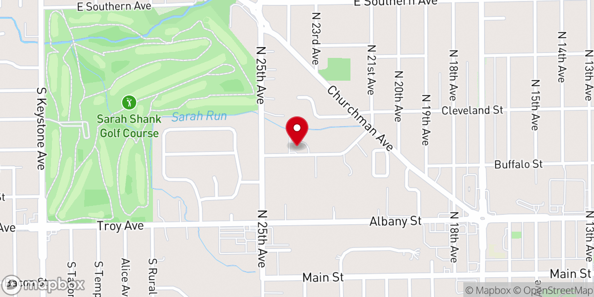 Map showing location of Faith Assembly of God
