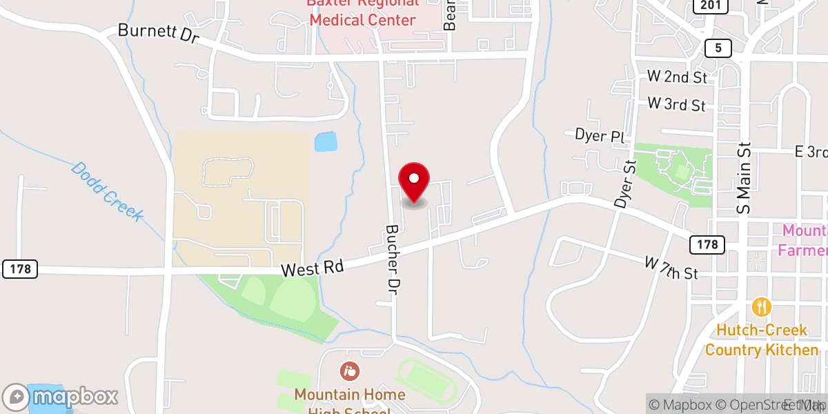 Map showing location of First United Methodist Church