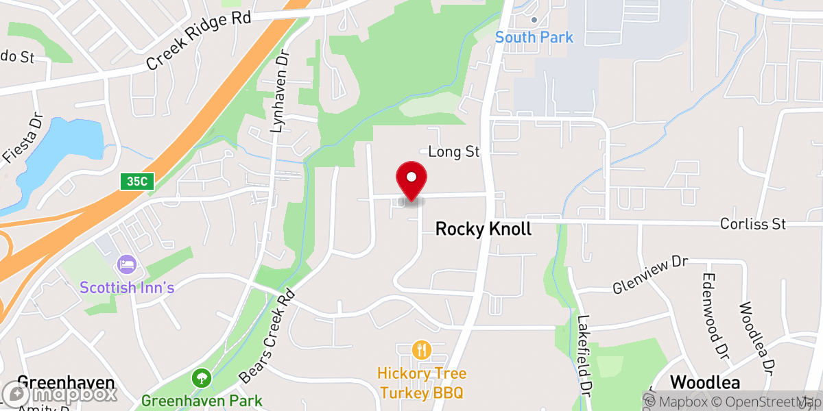 Map showing location of High Rock Church