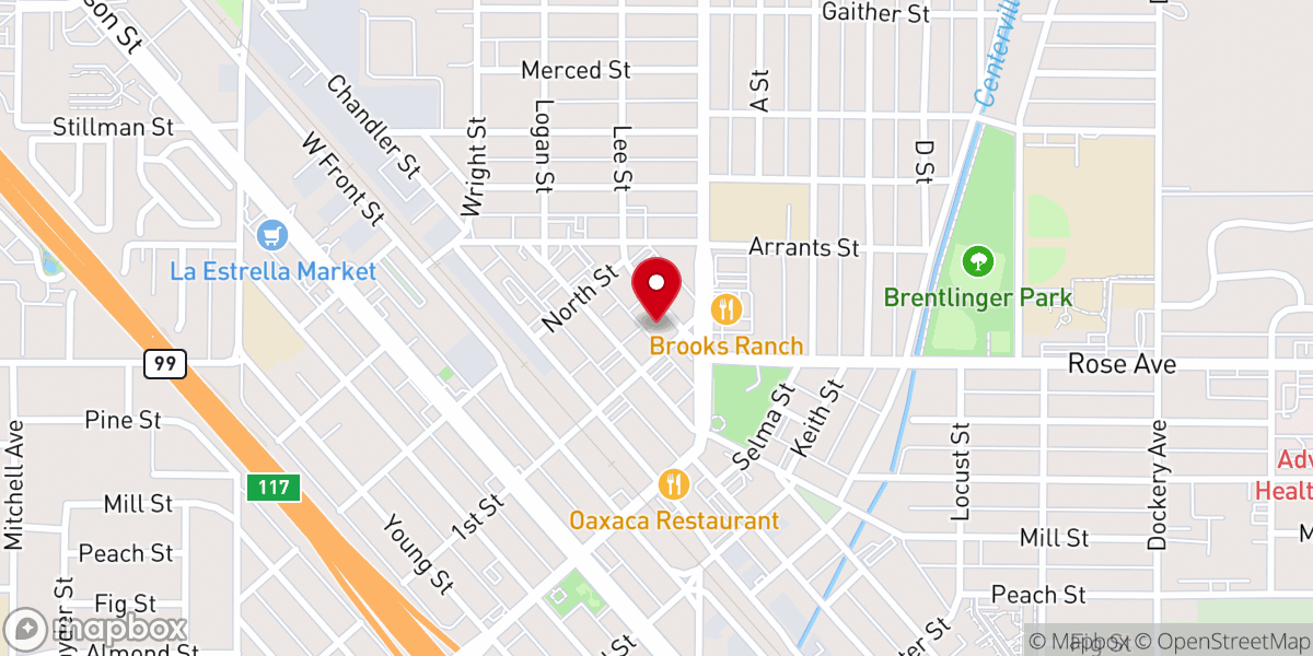 Map showing location of Life Center Selma