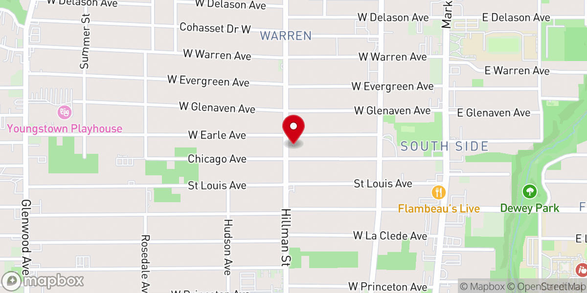 Map showing location of Peoples Chapel Church of God
