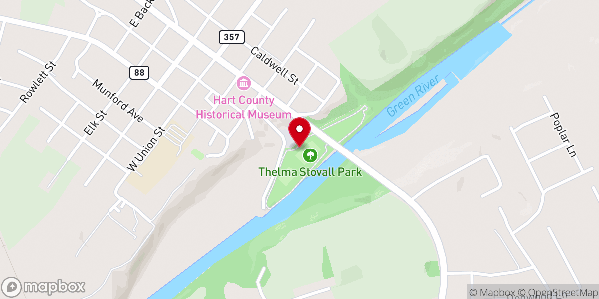 Map showing location of Green River Park & Arboretum