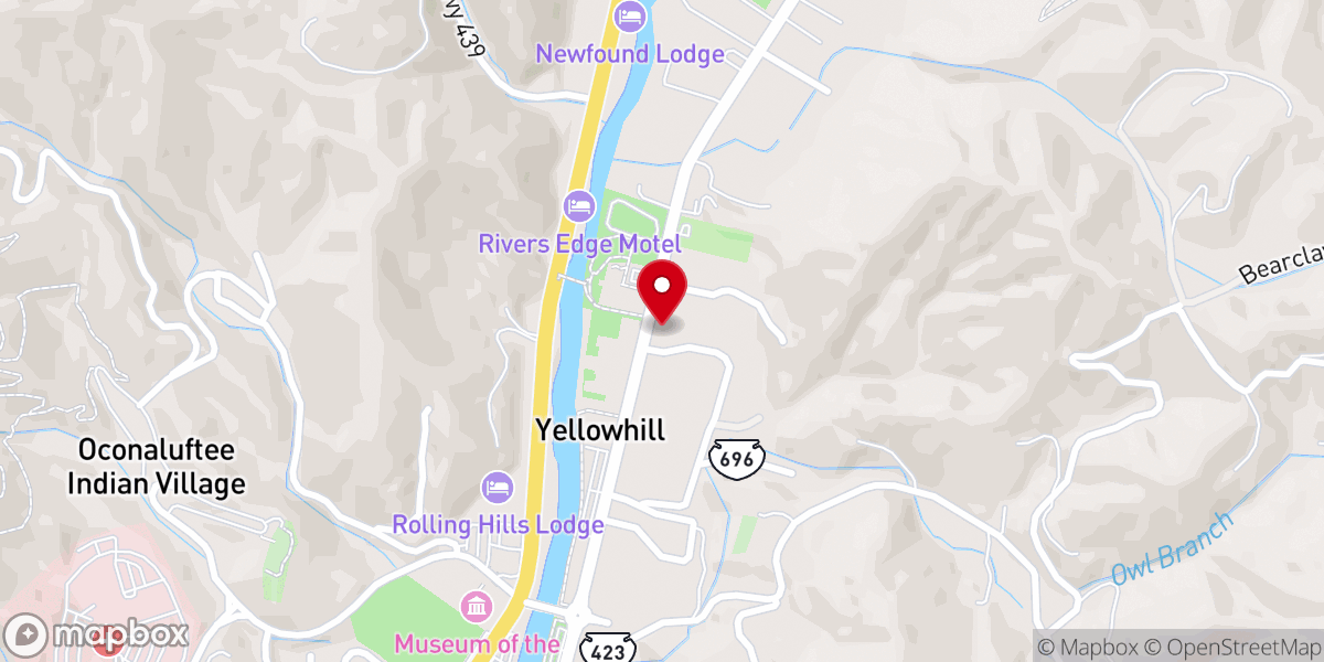 Map showing location of Acquoni Baptist Chapel