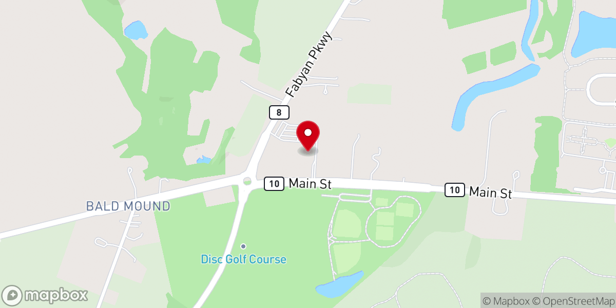 Map showing location of Fox Valley Christian Church