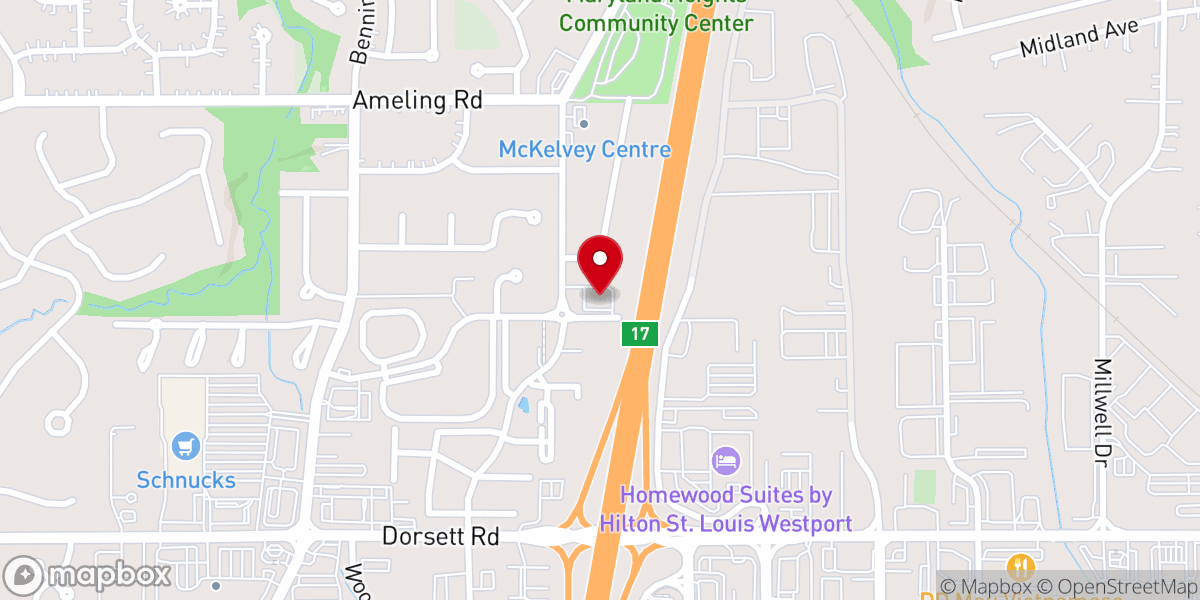 Map showing location of Korean Hope Presbyterian Church
