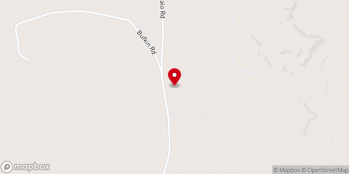 Map showing location of Buffalo Church