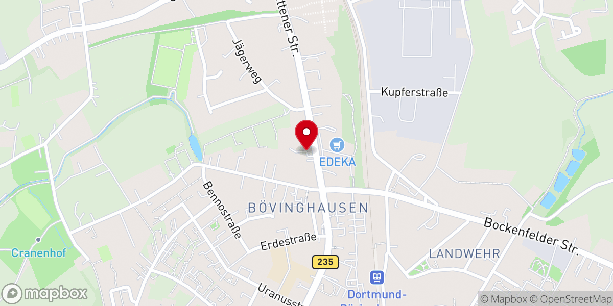 Map showing location of Katharinenkirche Bövinghausen - Ev. Christus-Kirchengemeinde Dortmund